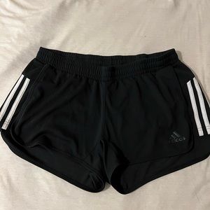 Adidas pacer 3-stripes knit athletic shorts